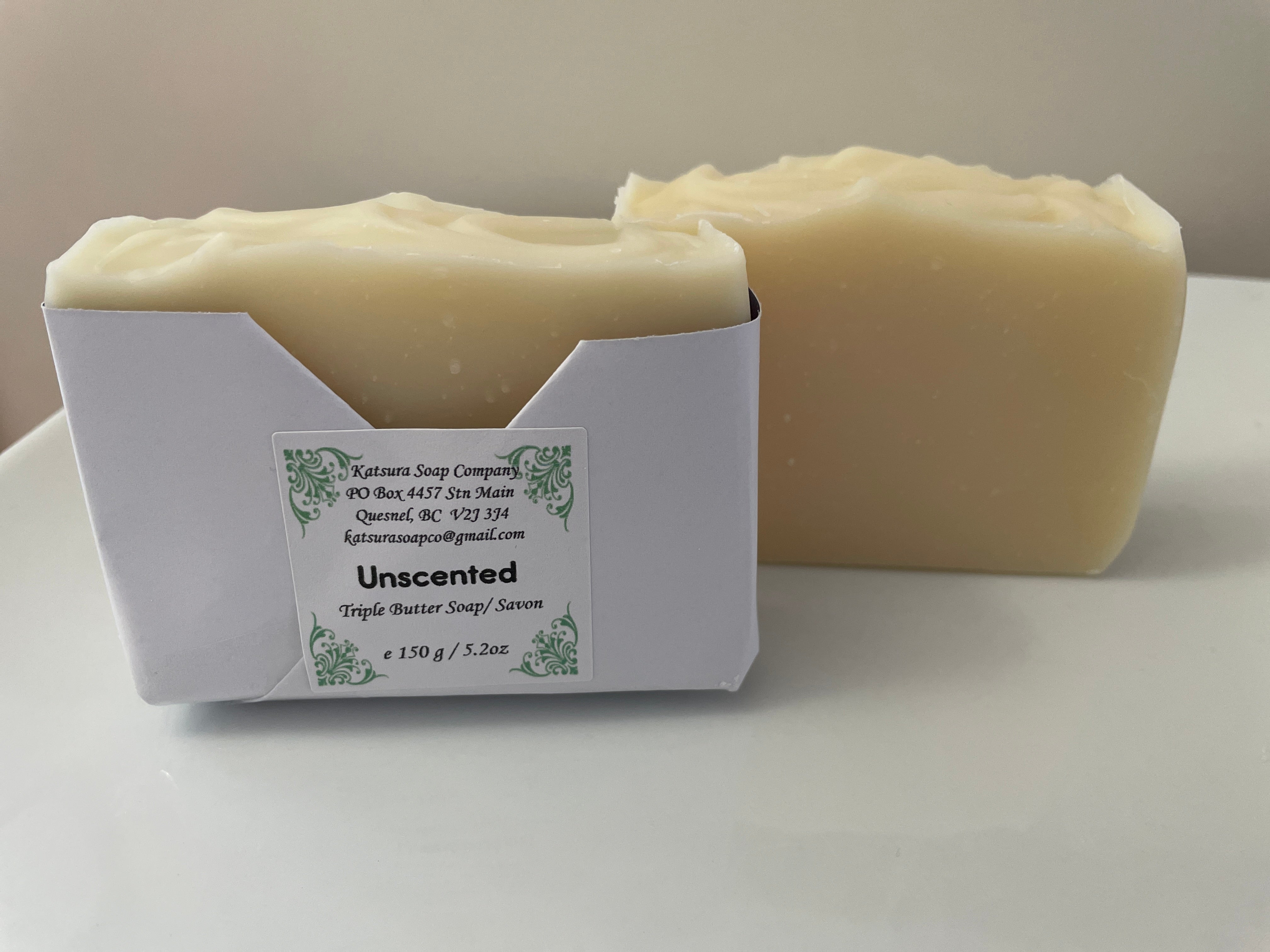 Triple Butter Soap - Unscented | Katsura Soap Company